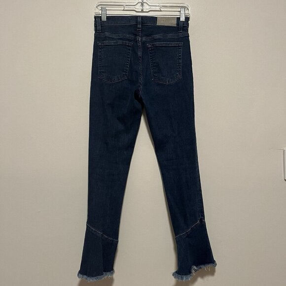 IRO. Berry Crop Flared‎ Frayed Hem Jeans Size 27 - Picture 7 of 10